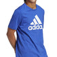 adidas Men's Badge Of Sport Logo T-Shirt Blue Size Large