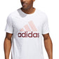 adidas Men's Badge Of Sport Logo T-Shirt White Size Medium