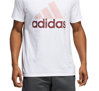 adidas Men's Badge Of Sport Logo T-Shirt White Size Medium