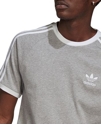 adidas Men's Adicolor 3 Stripes Cotton T-Shirt Green Size M