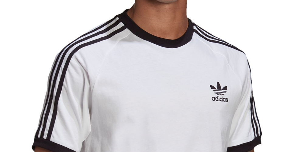 adidas Men's Adicolor 3 Stripes Cotton T-Shirt Green Size M