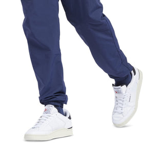 Reebok Men's Classics Vector Logo Print Track Pants Blue Size Medium