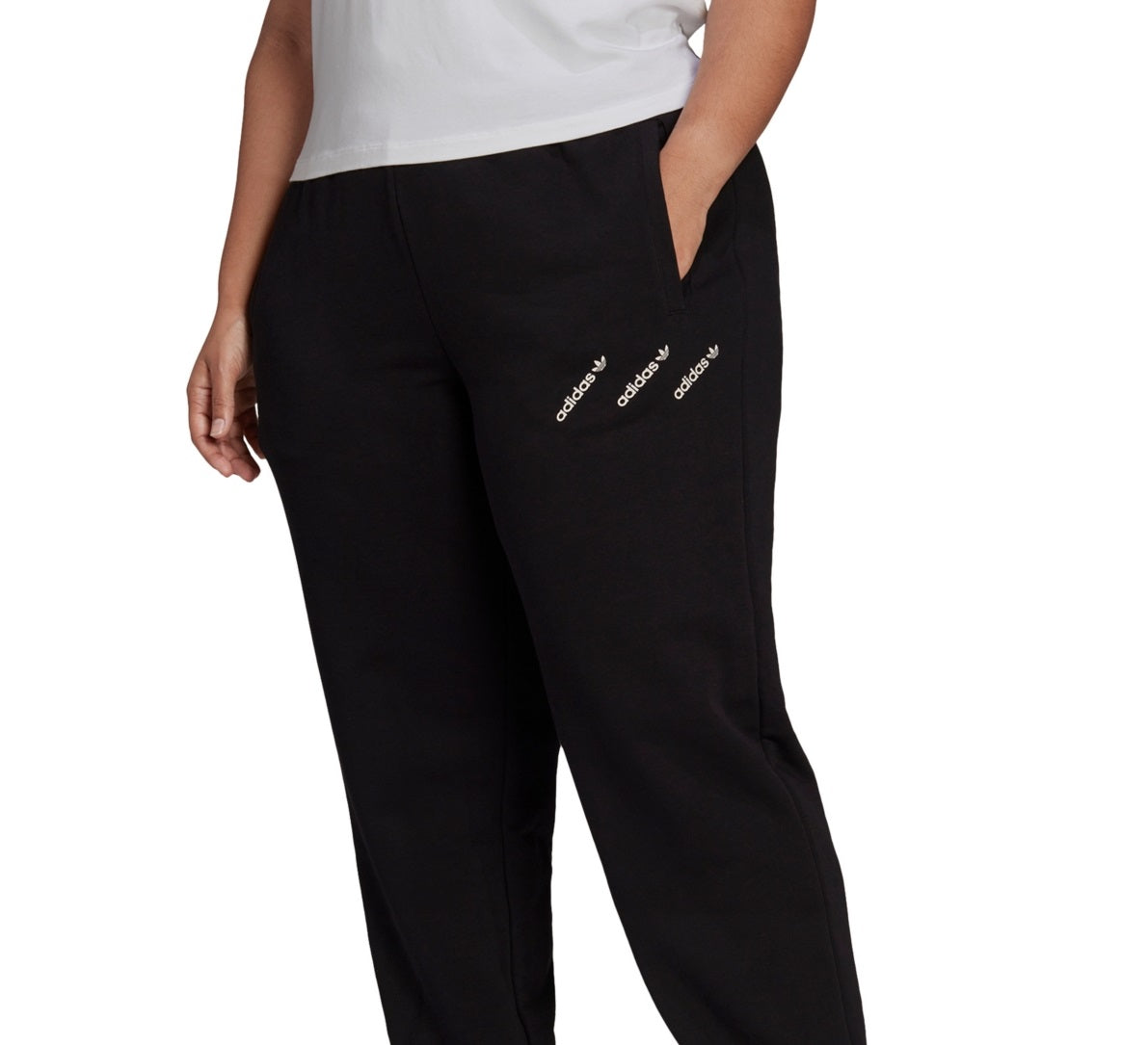 adidas Women's Track Pants Black Size 2X