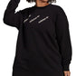 adidas Women's Crewneck Sweatshirt Black Size 2X