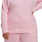 adidas Women's Crewneck French Terry Sweatshirt Pink Size 2X