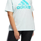 adidas Women's Cotton Logo T-Shirt Blue Size 4X