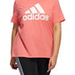 adidas Women's Cotton Logo T-Shirt Orange Size 2X