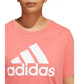Adidas Women's Orange Cotton Logo T-Shirt Size 3X