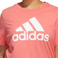 Adidas Women's Orange Cotton Logo T-Shirt Size 3X
