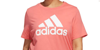 Adidas Women's Orange Cotton Logo T-Shirt Size 3X