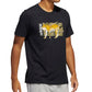 adidas Men's Tiger Graphic T-Shirt Black Size XX-Large