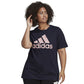 adidas Women's Floral Logo Graphic T-Shirt Size Plus