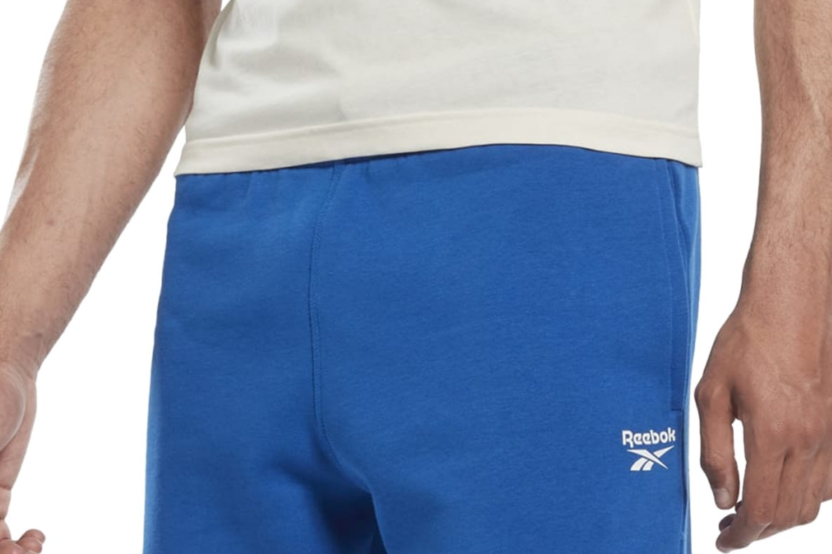 Reebok Men's Identity Regular Fit Logo Print Sweat Shorts Blue Size Large