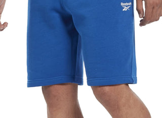 Reebok Men's Identity Regular Fit Logo Print Sweat Shorts Blue Size Large