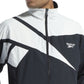 Reebok Men's Classics Vector Regular-Fit Logo Colorblocked Full Zip Track Jacket Black Size 2X-Large