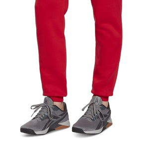 Reebok Men's Identity Classic Fleece Drawstring-Waist Logo Jogger Pants Red Size Large