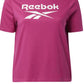 Reebok Women's Logo T-Shirt Pink Size 2X