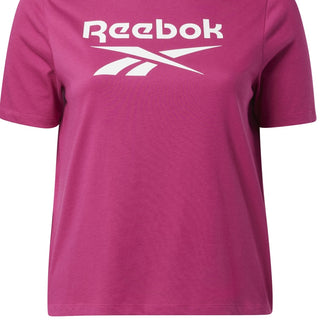 Reebok Women's Logo T-Shirt Pink Size 2X