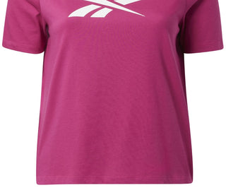 Reebok Women's Logo T-Shirt Pink Size 4X