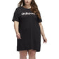 adidas Women's Logo Graphic T-Shirt Dress Black Size 2X