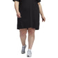 adidas Women's Logo Graphic T-Shirt Dress Black Size 2X