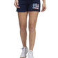 adidas Women's Americana Drawstring Shorts Blue Size Small