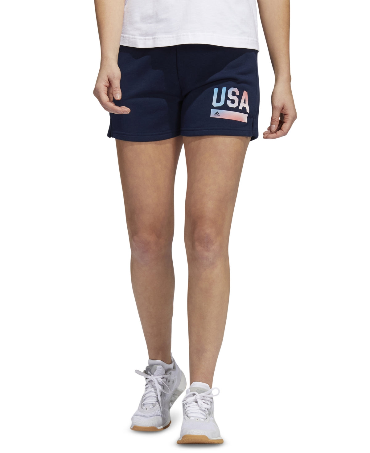 adidas Women's Sport Shorts Blue Size Medium