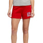 adidas Women's Americana Drawstring Shorts Red Size Large