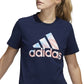 adidas Women's Americana Logo T-Shirt Blue Size X-Large