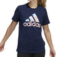 adidas Women's Americana Logo T-Shirt Blue Size Small