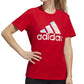 adidas Women's Americana Logo T-Shirt Red Size Large
