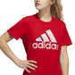 adidas Women's Americana Logo T-Shirt Red Size Medium