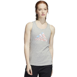 adidas Women's Americana Graphic Tank Gray Size X-Large