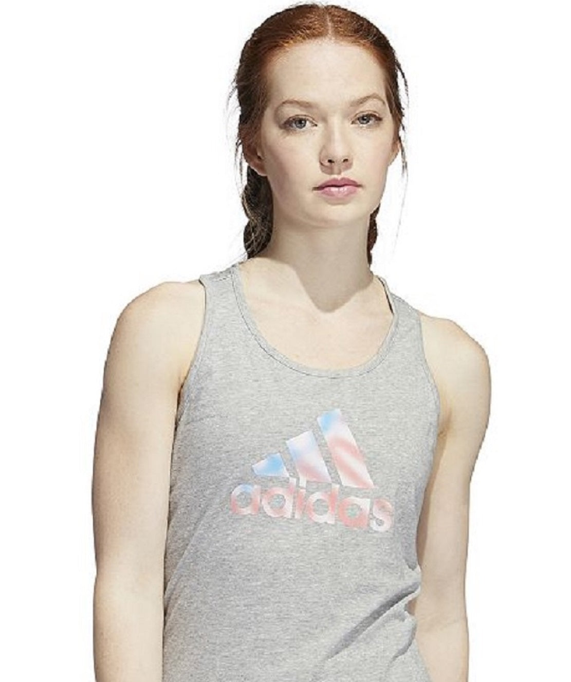 adidas Women's Americana Graphic Tank Gray Size X-Large