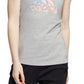 adidas Women's Cotton Logo Americana Tank Top Gray Size Medium