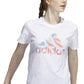 adidas Women's Americana Logo T-Shirt White Size X-Large