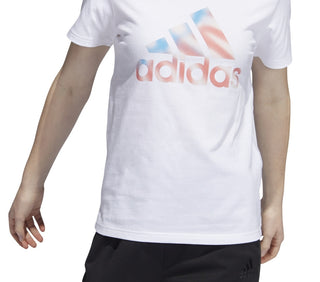 adidas Women's Americana Logo T-Shirt White Size X-Large