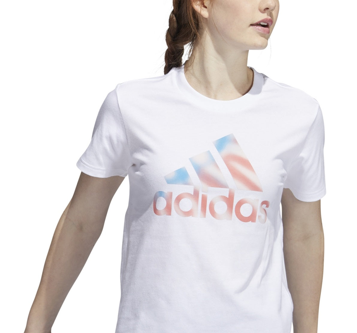 adidas Women's Americana Logo T-Shirt White Size Large