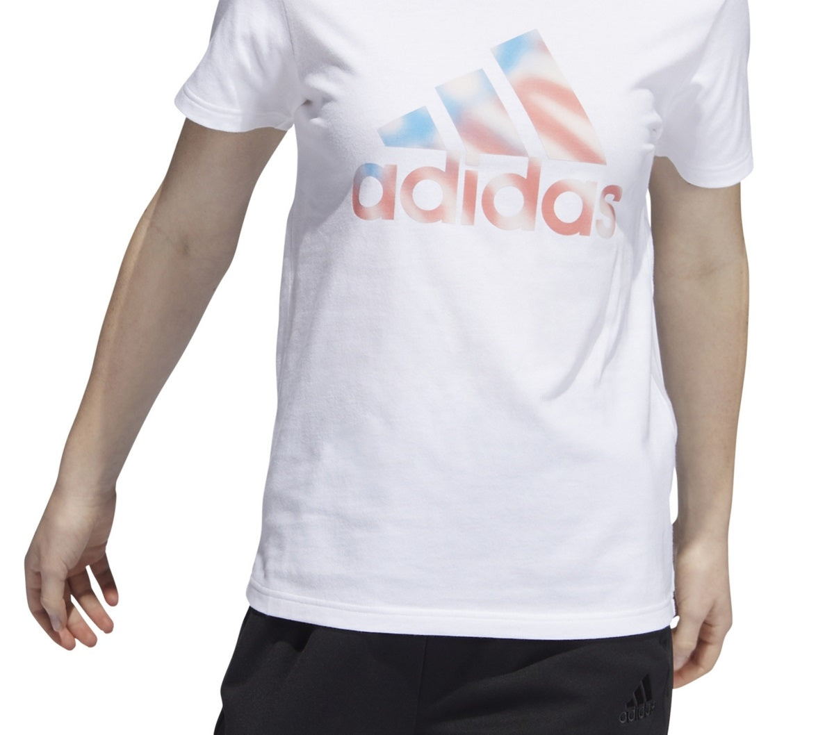 adidas Women's Americana Logo T-Shirt White Size Large