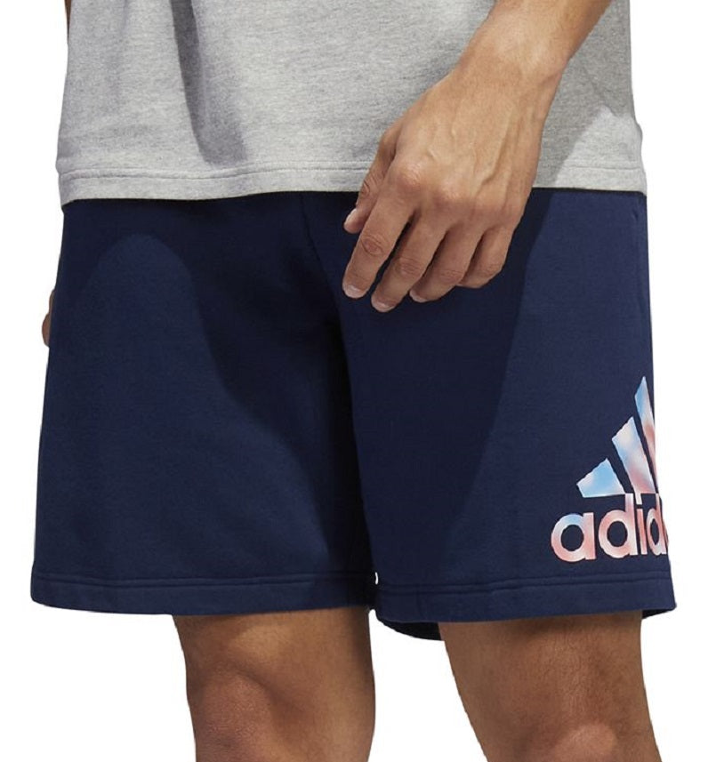 adidas Men's Flag Logo 10 Shorts Blue Size Large