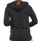 Reebok Women's French Terry Zip Front Hoodie Black Size Medium