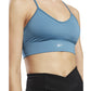 Reebok Women's Tri Back Medium Impact Sports Bra Blue Size Large