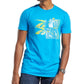 Reebok Men's Crewneck Basketball Graphic T-Shirt Blue Size Small