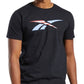 Reebok Men's Vector T-Shirt Black Size XX-Large