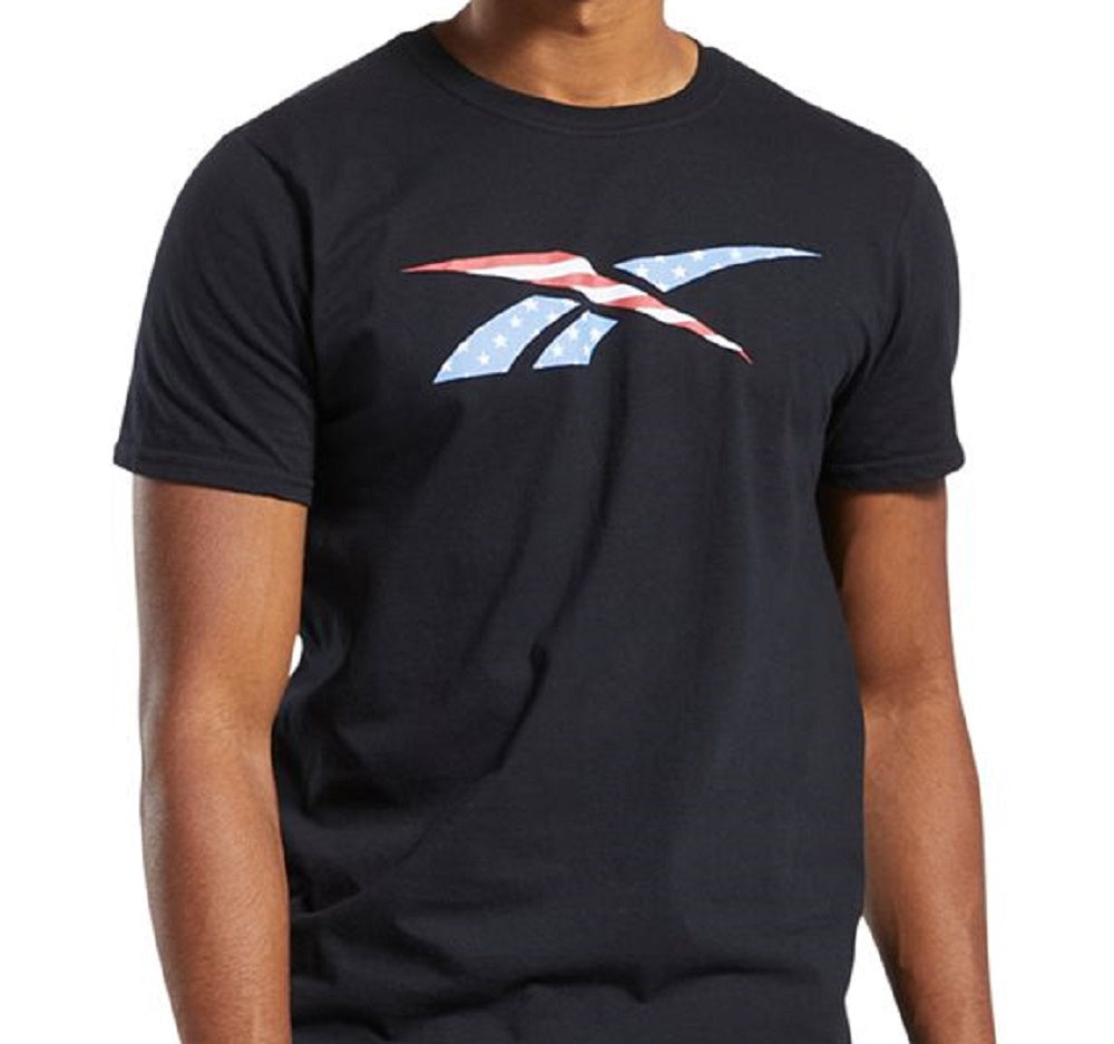 Reebok Men's Vector T-Shirt Black Size XX-Large