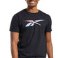 Reebok Men's Vector T-Shirt Black Size Medium