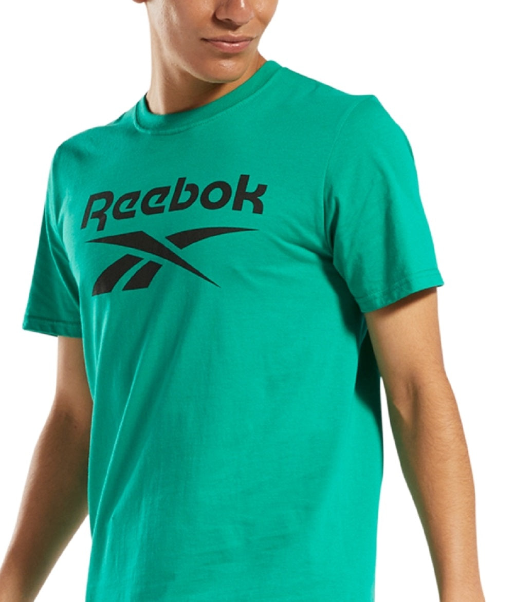 Reebok Men's Identity Logo Graphic T-Shirt Green Size Small