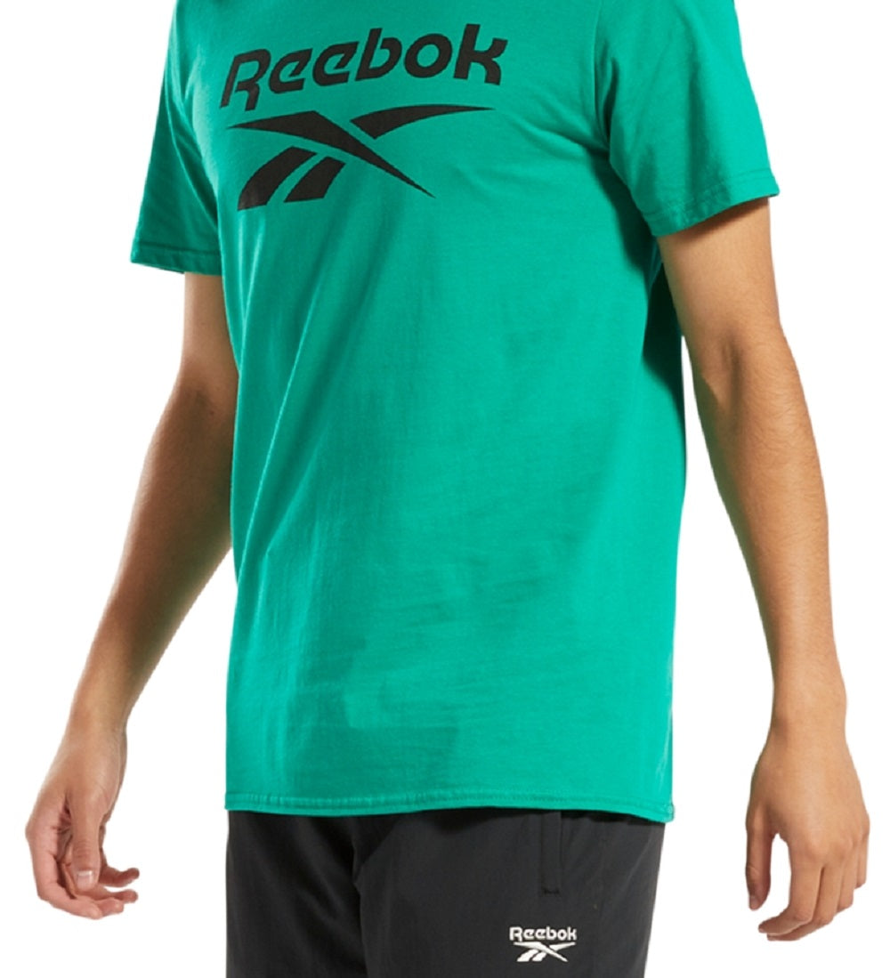 Reebok Men's Identity Logo Graphic T-Shirt Green Size Small