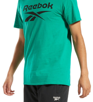 Reebok Men's Identity Logo Graphic T-Shirt Green Size Small