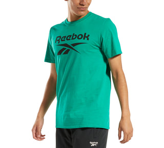 Reebok Men's Identity Logo Graphic T-Shirt Green Size Small